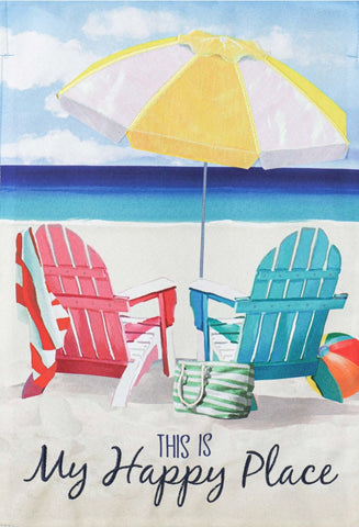 Colorful Chairs House Flag