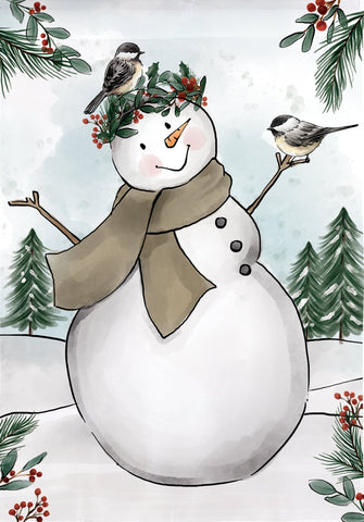 Snowman House Flag