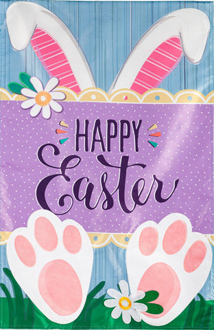 Happy Easter Bunny House Flag