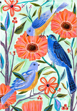 Bluebirds and Blossoms GF