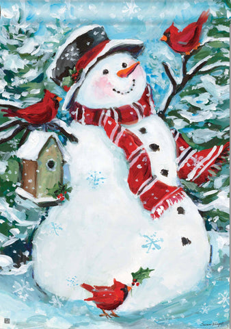Snowman and Cardinals
