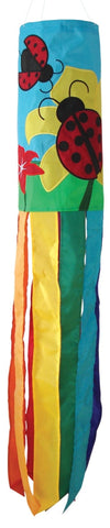 Ladybug Flower Windsock