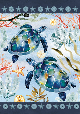 Watercolor Turtles-FM - 12” x 18”