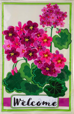 Pink Geranium Welcome