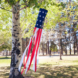 U.S. Stars and Stripes Embroidered 60" Windsock