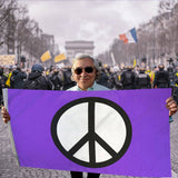Peace (Purple) Flag 3x5ft Poly