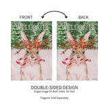 Candy Cane Rabbit Burlap GF