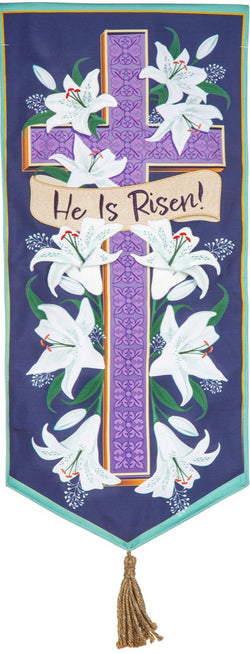 Crosses and Lilies Textile Decor