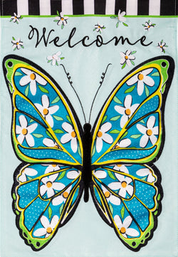 Floral Butterfly Welcome GF