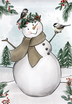 Snowman House Flag
