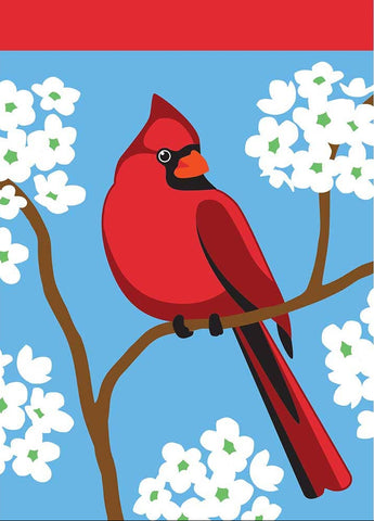 Garden Cardinal  Flag