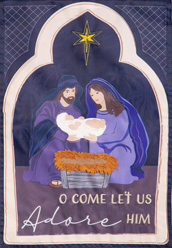Come Let Us Adore Him House Flag