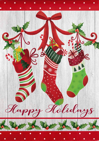 Happy Holidays Stocking GF