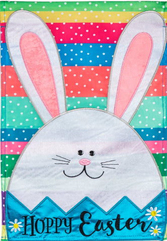 Easter Egg Bunny Garden Flag