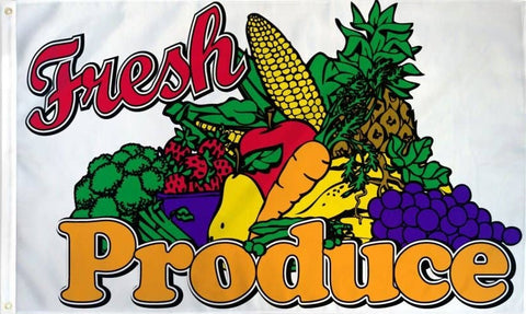 Fresh Produce Flag 3x5ft Poly