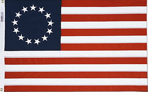 Betsy Ross Embr 3'x5'-Nyl-Glo