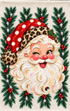 Retro Santa Garden Flag
