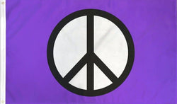 Peace (Purple) Flag 3x5ft Poly