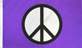 Peace (Purple) Flag 3x5ft Poly