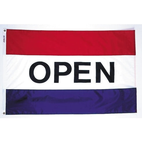 Open Flag 3'x5'  RWB