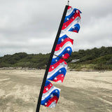 Stars & Stripes 17" x 82" 4-Section Banner