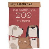 It's Basically A Zoo In Here Garden Flag - Islander Flags of Kitty Hawk, Inc.