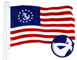 G128 US Yacht Ensign 3'x5'