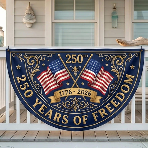 USA 250th Fence Flag 24" x 48"