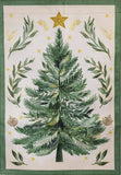 Christmas Tree With Acorn Burlap HF