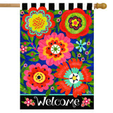 Bright Blooms House Flag