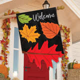 Falling Leaves Burlap HF