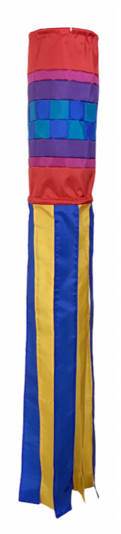 Checkerboard Windsock 5 ft B/Y