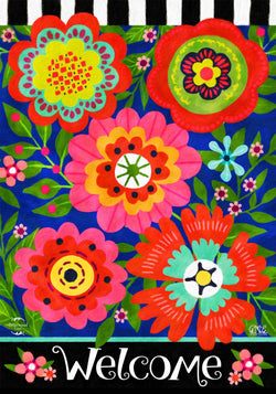 Bright Blooms Spring Garden Flag