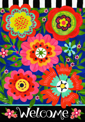 Bright Blooms House Flag