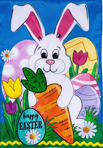 Happy Easter Bunny & Carrot - Islander Flags of Kitty Hawk, Inc.