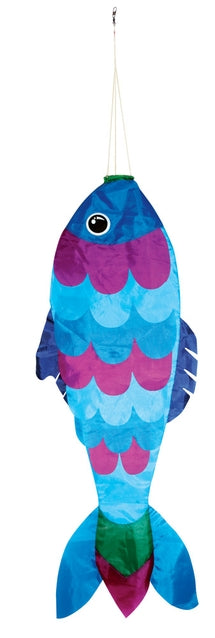 Blue Fish Windsock