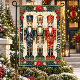 Nutcracker Christmas Garden Flag