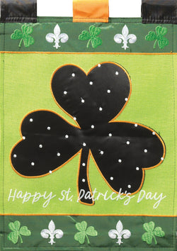 Flag St Patricks Shamrock 13x18