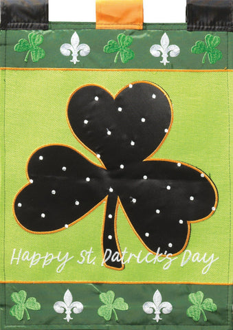 Flag St Patricks Shamrock 13x18