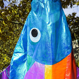 48" Iridescent Rainbow Fishy Windsock