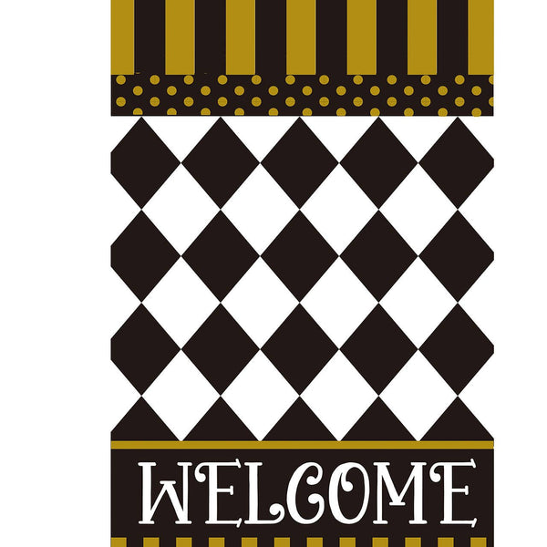 Checkerboard Garden Flag