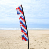 Stars & Stripes 17" x 82" 4-Section Banner