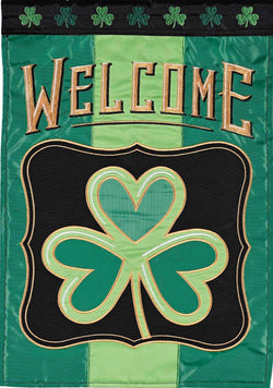 Flag Shamrock Welcome 29x42