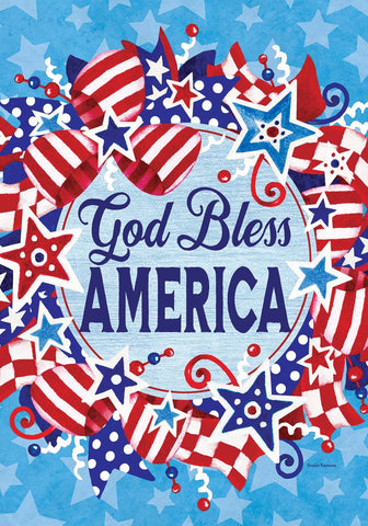 God Bless Wreath HF