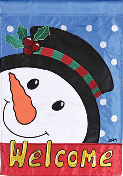 Welcome Snowman Holly Hat