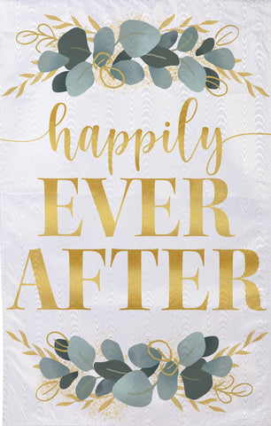 Happily Ever After Moire House Flag