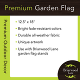 Fancy Flamingo Burlap Summer Garden Flag 18" x 12.5"