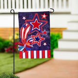 Stars and Stripes Applique Garden Flag