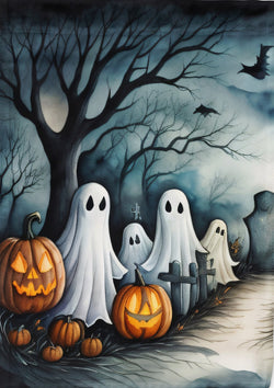 Ghosts Spooky Halloween HF