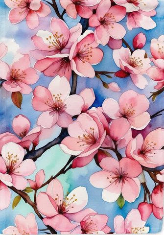 Cherry Blossoms House Flag